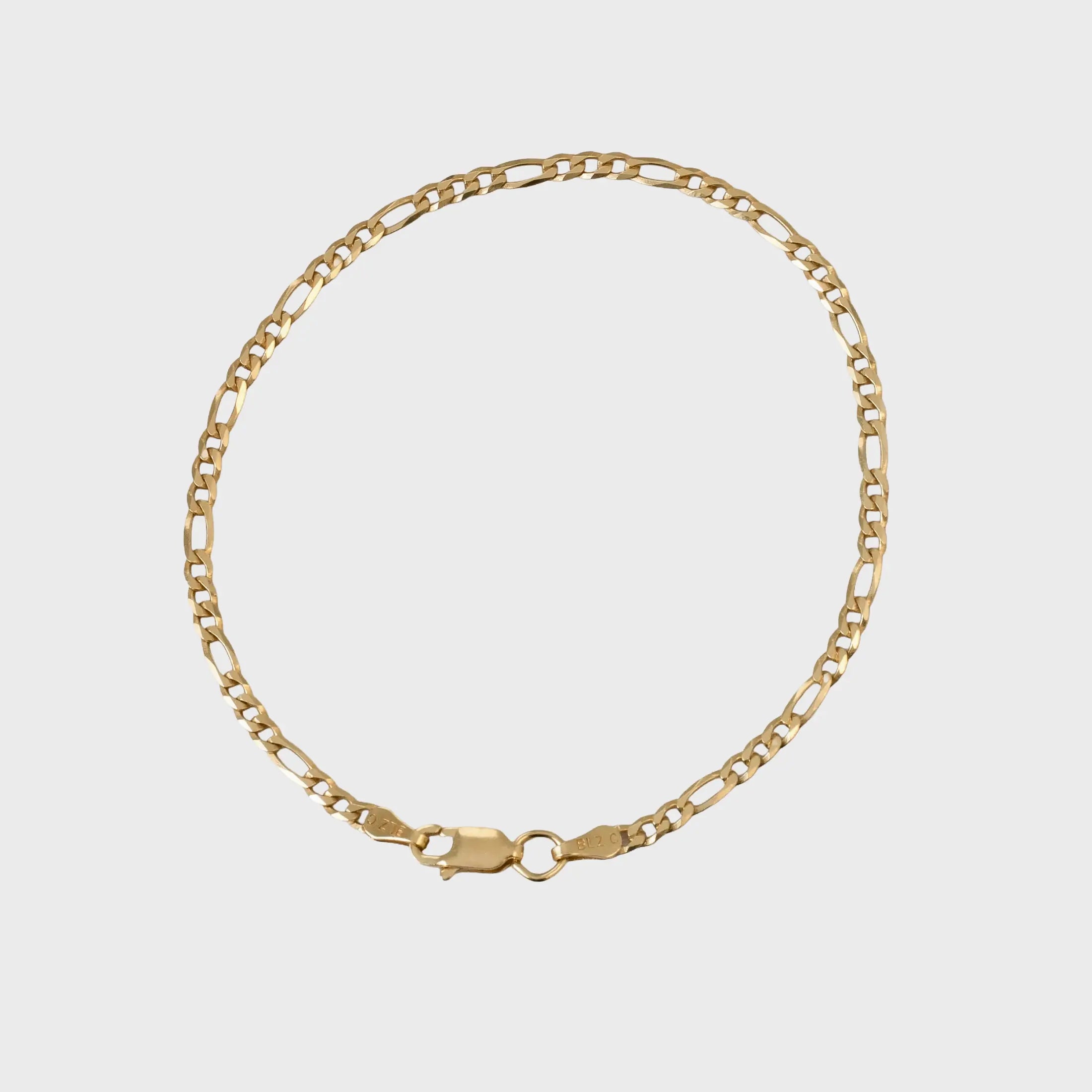 Pulsera En Oro Laminado 18K 3*1 IT Para Caballero
