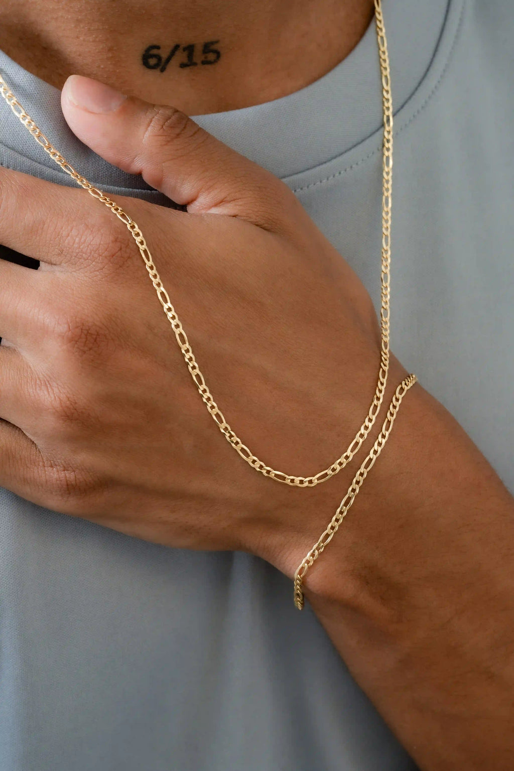 Pulsera En Oro Laminado 18K 3*1 IT Para Caballero