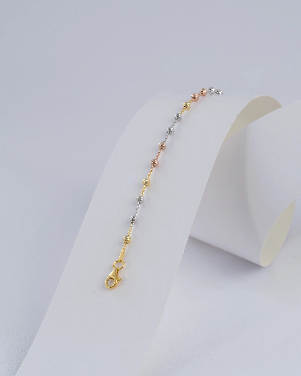 Pulsera En Oro Laminado 18K Station Redonda IT Para Dama