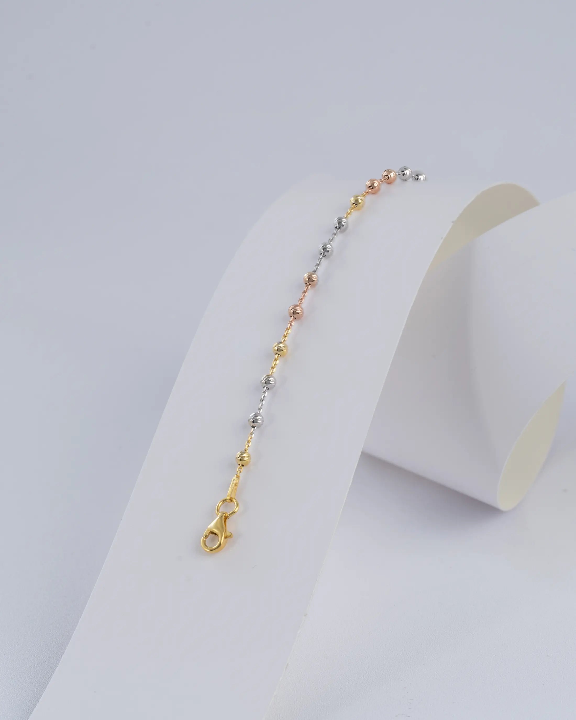 Pulsera En Oro Laminado 18K Station Redonda IT Para Dama
