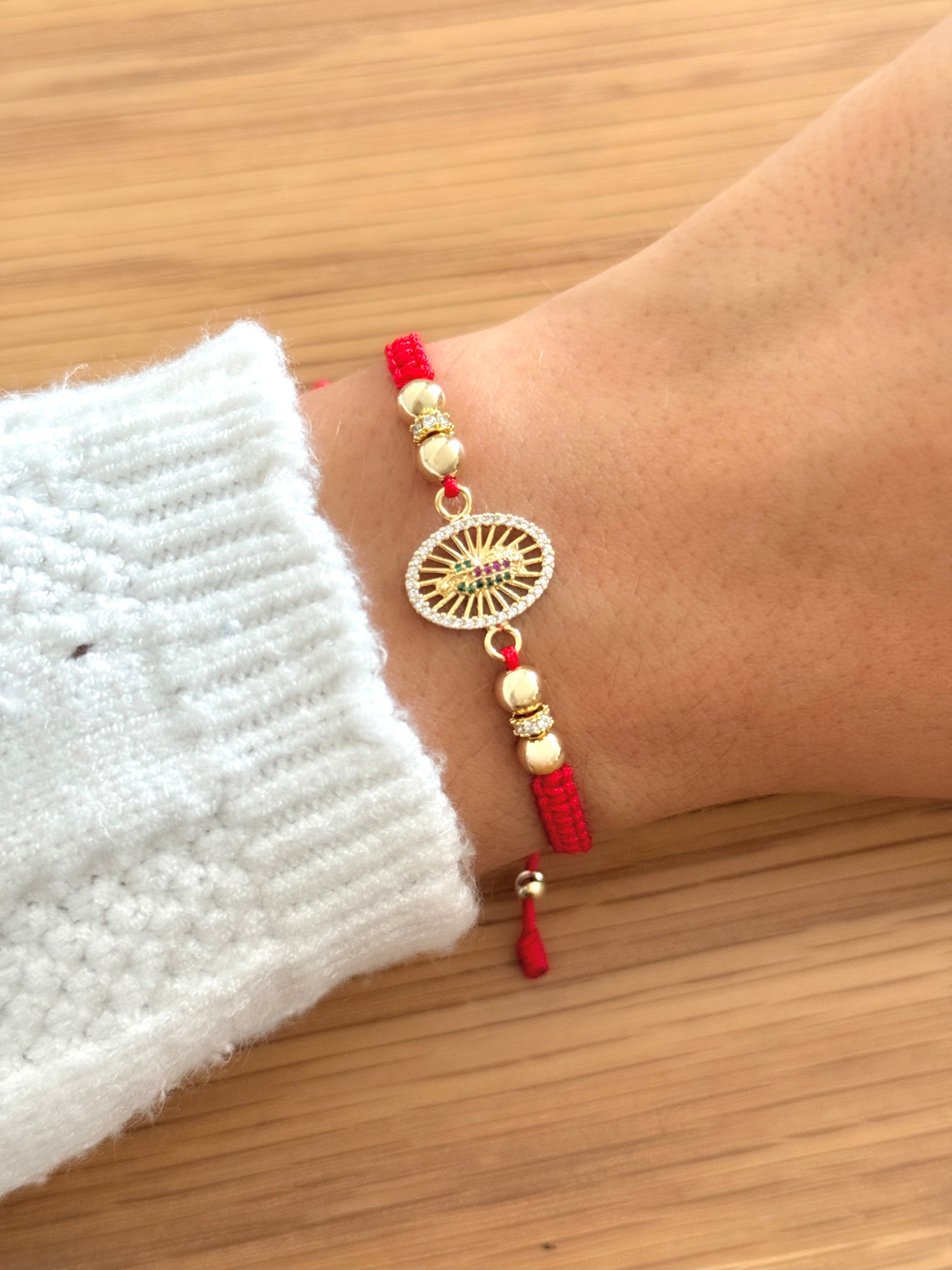 Pulsera artesanal Guadalupe colores