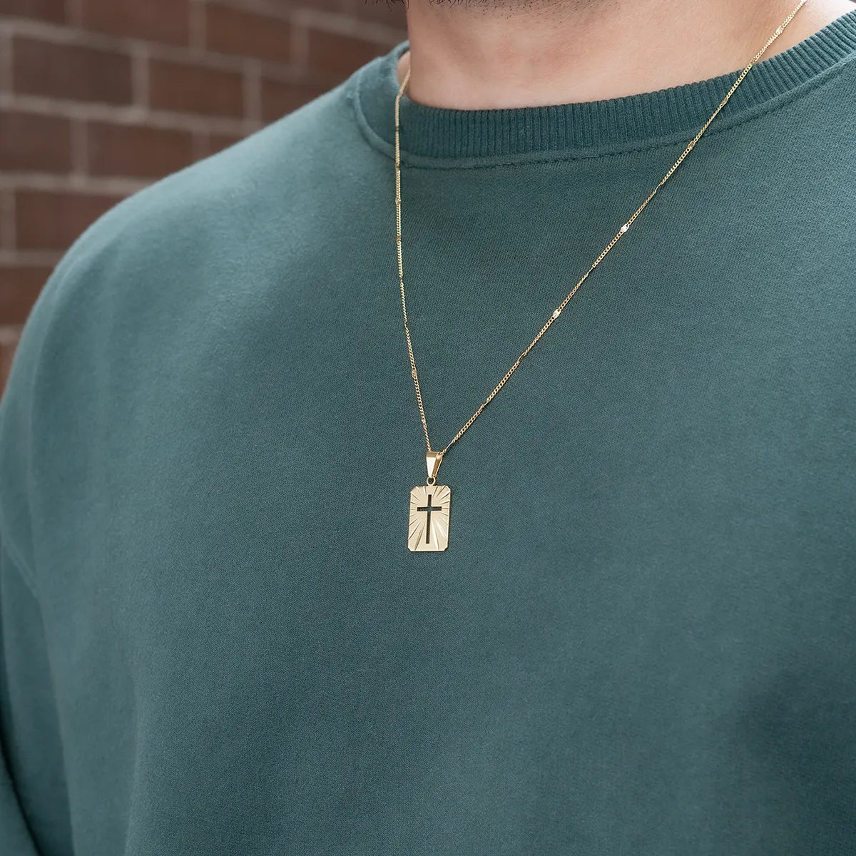 Cadena En Oro Laminado 18k Cubana Con Destellos Para Caballero