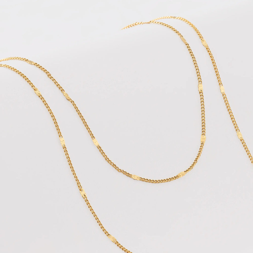 Cadena En Oro Laminado 18k Cubana Sol Para Caballero