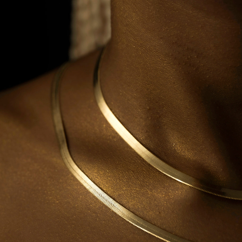 Cadena En Oro Laminado 18k Tejido Egipcio Para Dama