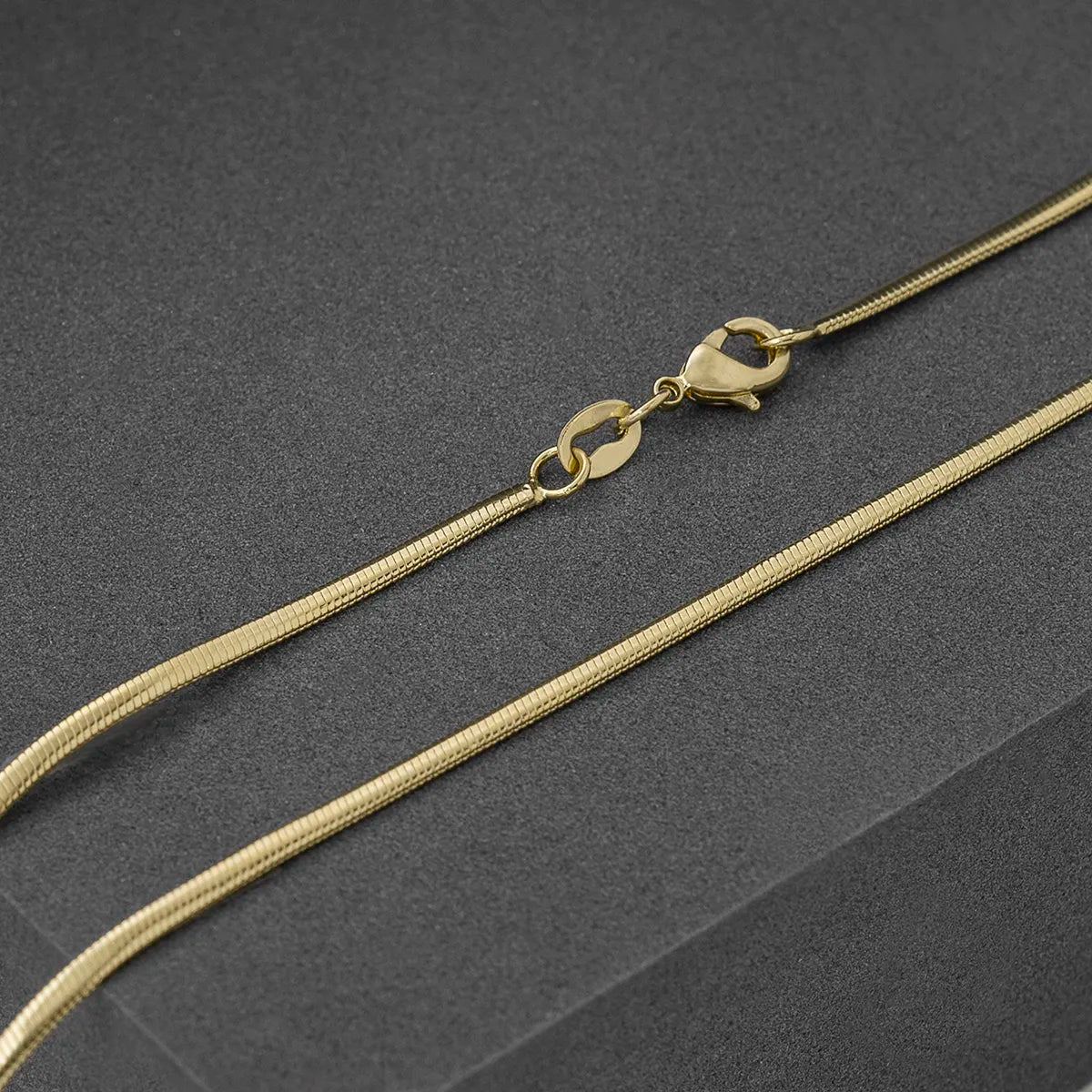 Cadena En Oro Laminado 18k Serpiente Para Caballero
