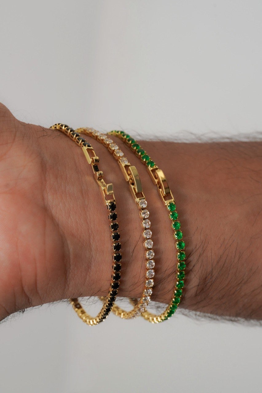 Pulsera Circonias Verde