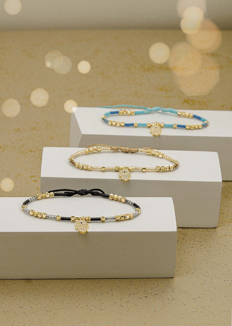 Pulsera Artesanal Mano Hamsa