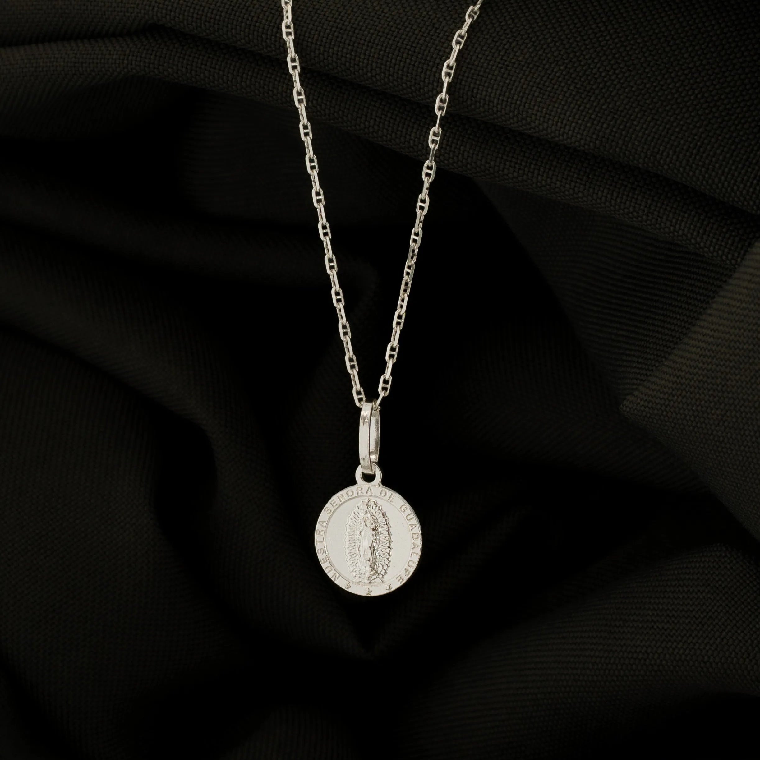 Dije plata Virgen de Guadalupe