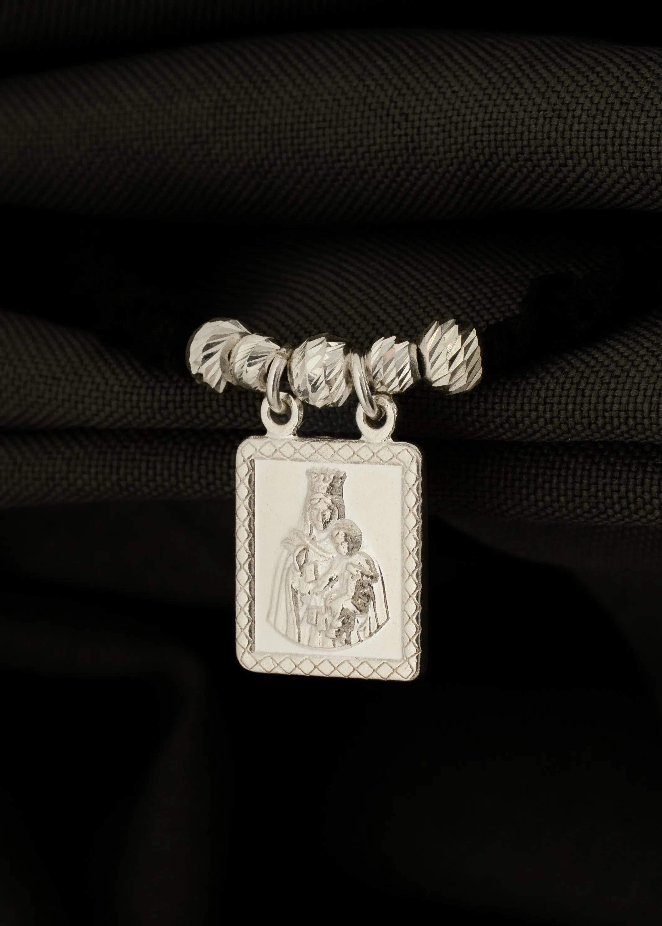 Dije plata Escapulario virgen del Carmen